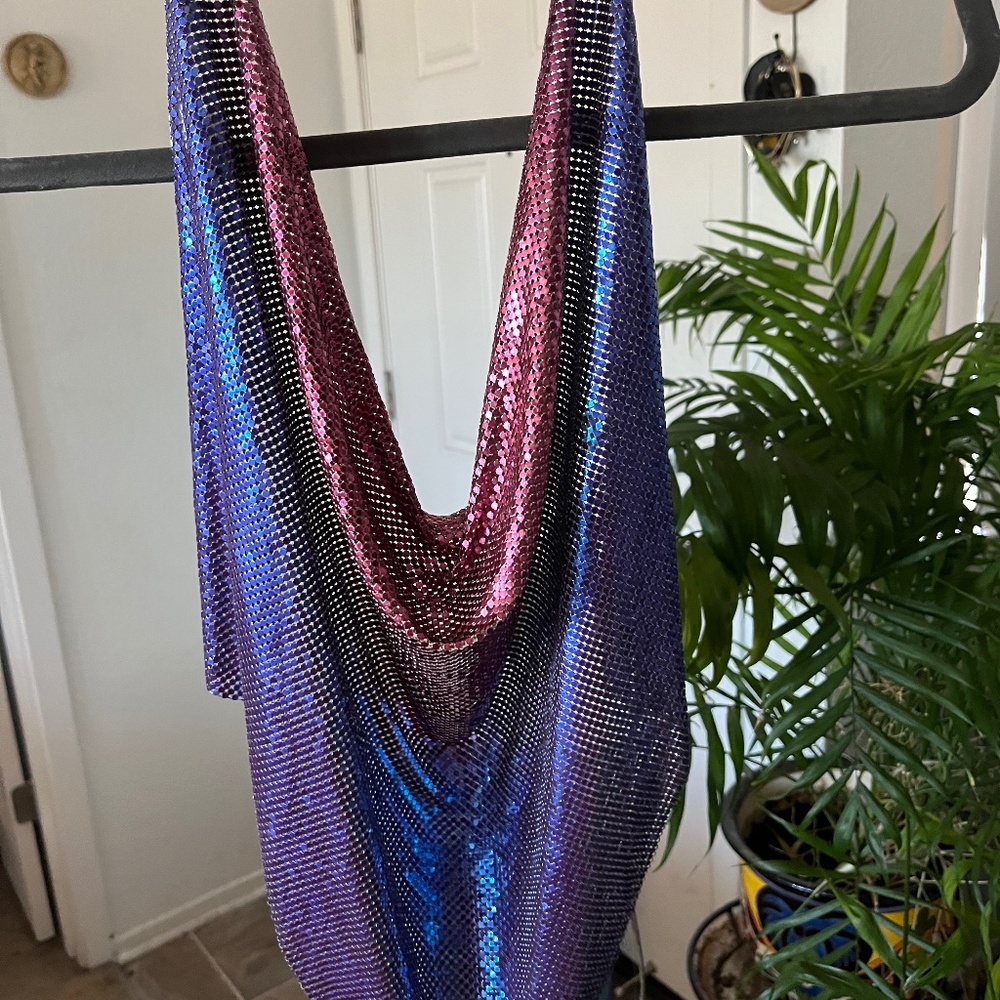 Vintage Rare metal mesh halter